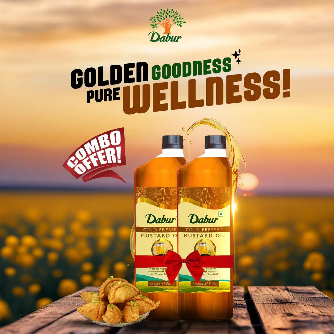 Dabur Cold Pressed Mustard Oil | Rich in Omega 3 & 6 | Healthy, Pure & Flavorful Cooking Oil - Image 7