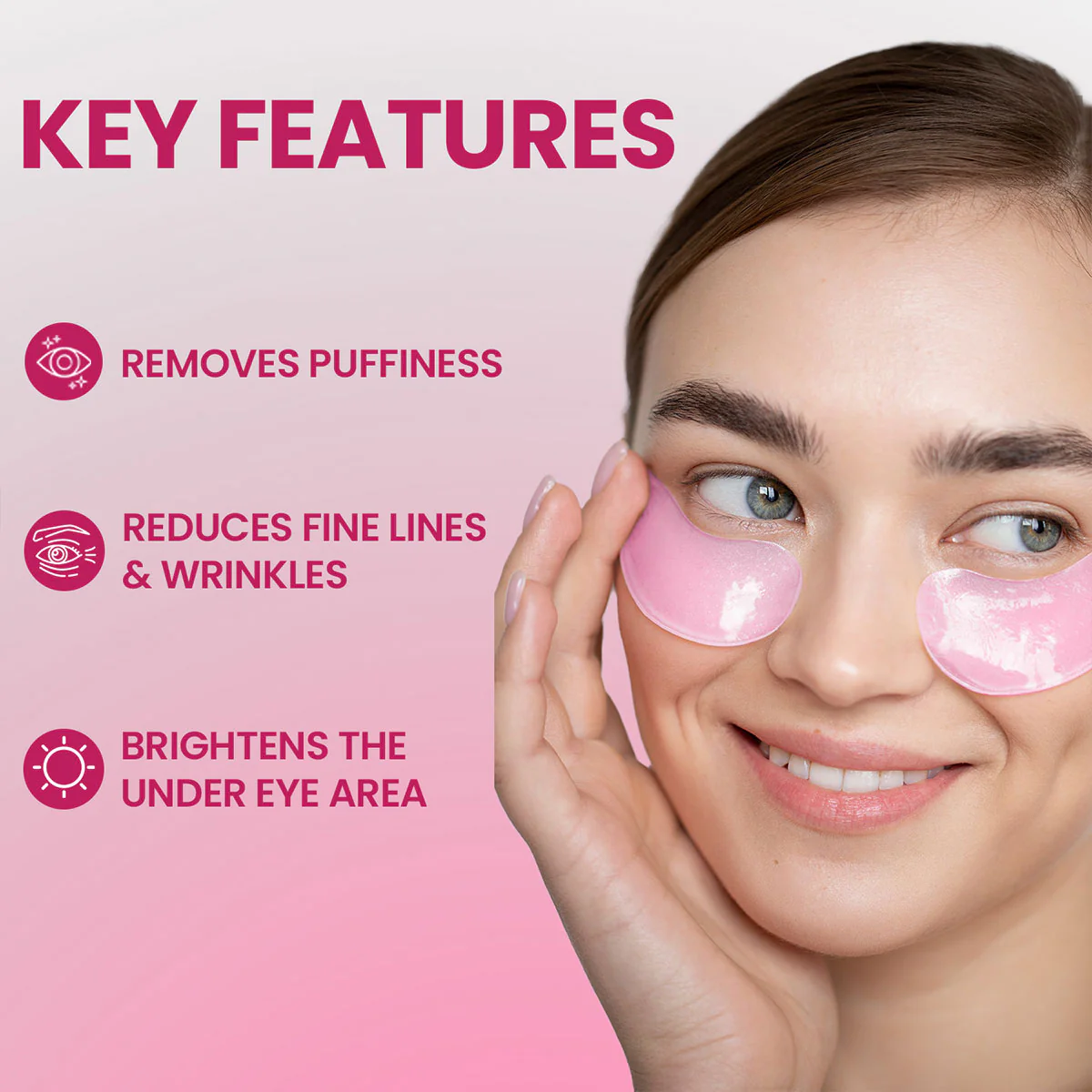Jaquline USA 2% Glycolic Hydrogel Under Eye Patches - Image 3