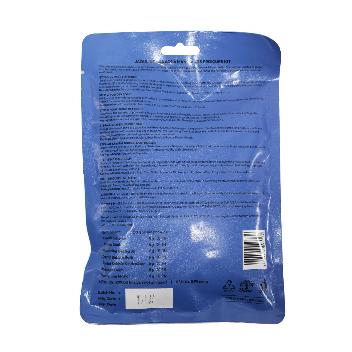Jaquline USA Aqua Manicure & Pedicure Kit - Image 6