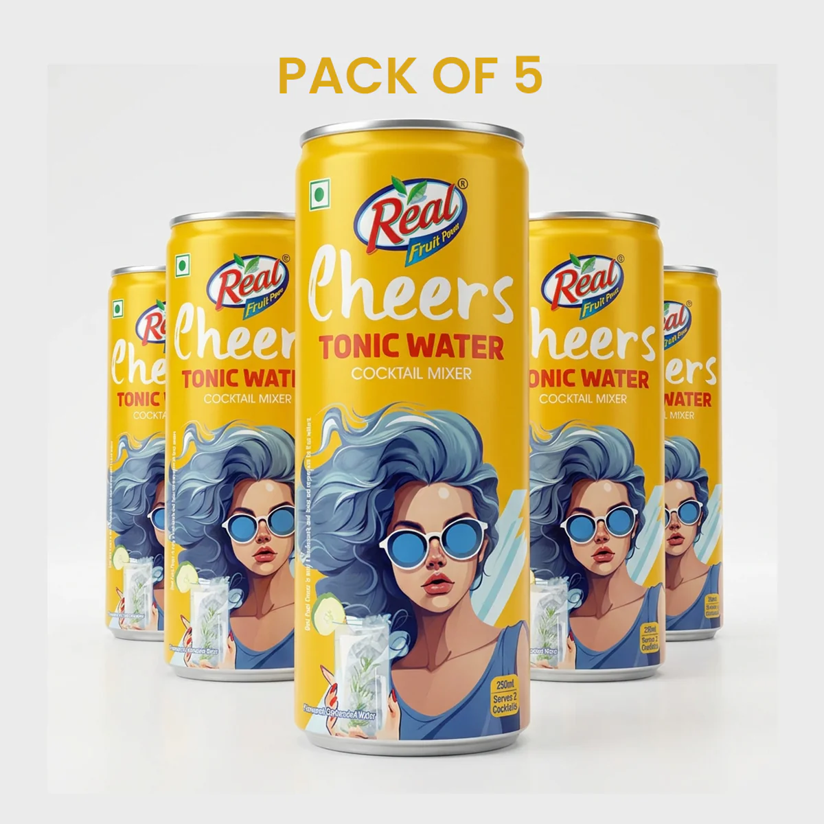 Real Cheers Tonic Water 250ml - Image 3