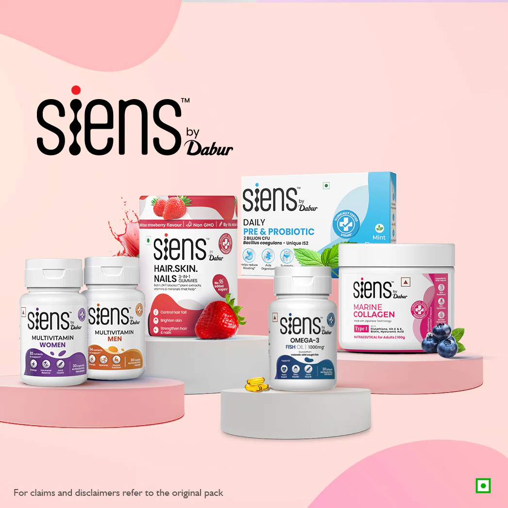 Siens by Dabur Advanced Daily Wellness Combo – Omega-3 Fish Oil Capsules + Multivitamin Tablets | Supports Cardiovascular, Brain & Joint Health | Immunity, Energy & Muscle Support - Image 8