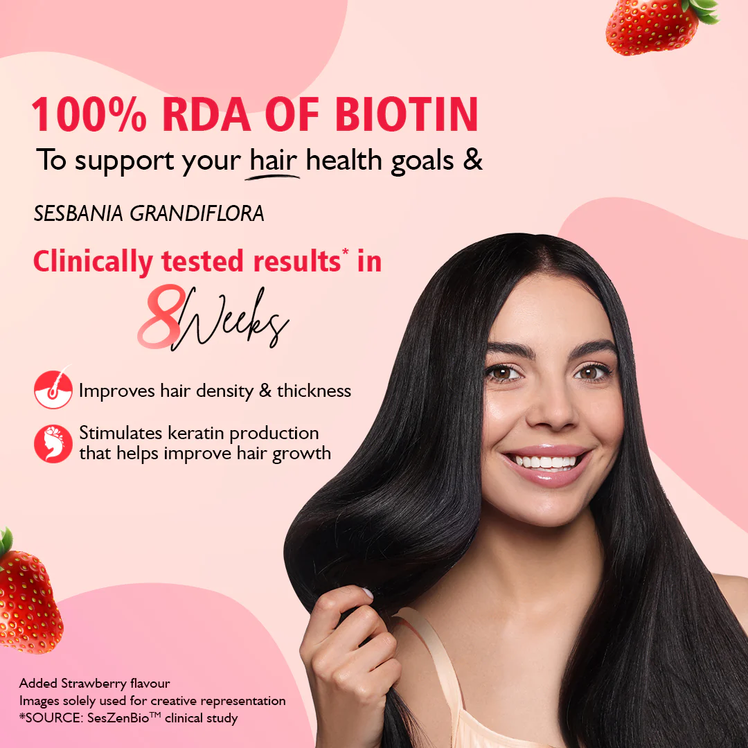 Siens by Dabur Skin Glow & Hair Growth Combo: Hydrolyzed Marine Collagen, 100 g + Hair, Skin & Nails Gummies, 30s pack - Image 4